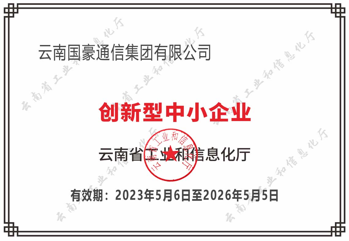 创新型中幼企业电子证书